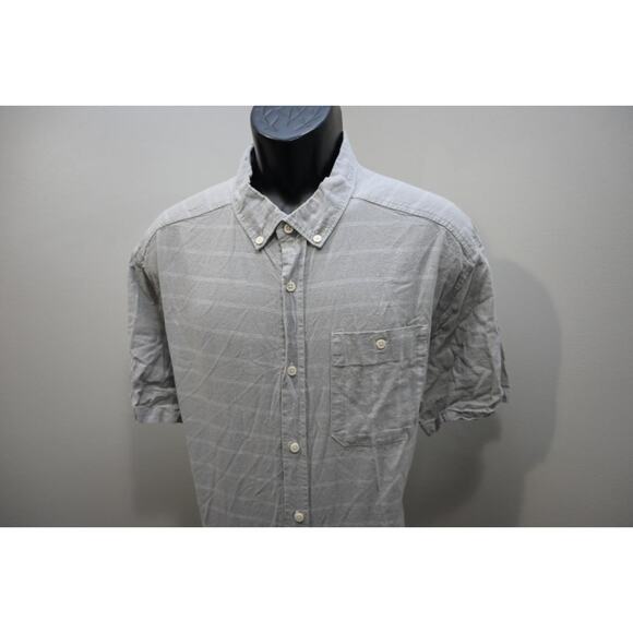 Mountain HardWear Camp Shirt Striped Linen Blend Hiking Fishing Mens Size XL - Picture 3 of 7